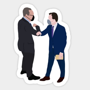 Doug and Chasten Elbow Bump Sticker